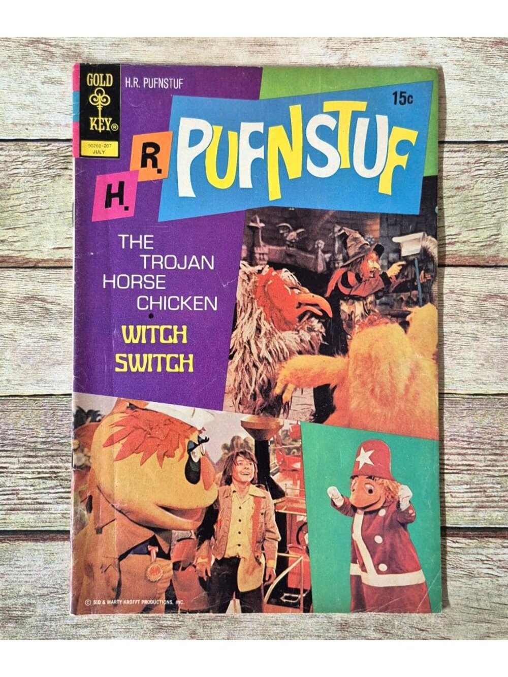 H.R. Pufnstuf #8 Gold Key 1972 Sid Marty Krofft Vintage Comic Final Issue